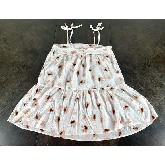 New Loft Beach Papaya Tie Strap Bathing Suit Cover Up Size Medium New With Tags - Picture 9 of 9